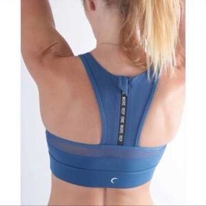 ZYIA Blue Active All Star Sports Bra Small